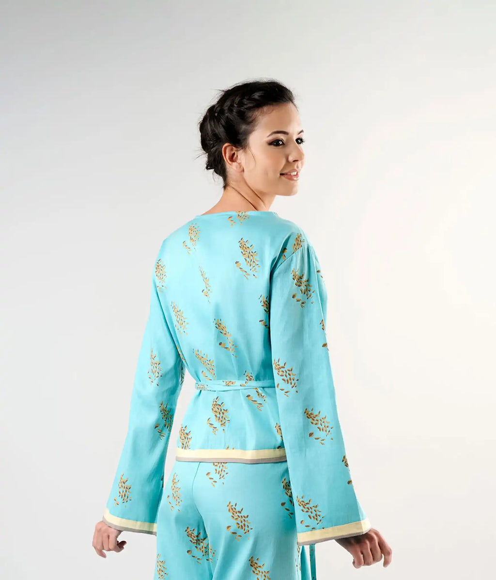 Coba Wrap Top Sewing Pattern back view